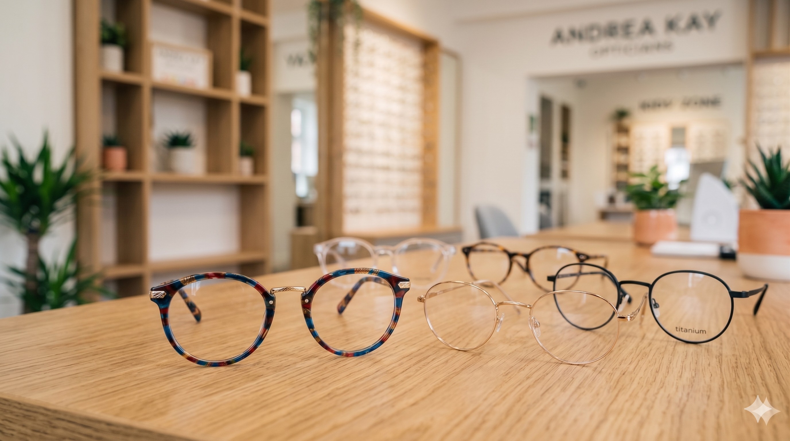 A stylish pair of round circular glasses frames