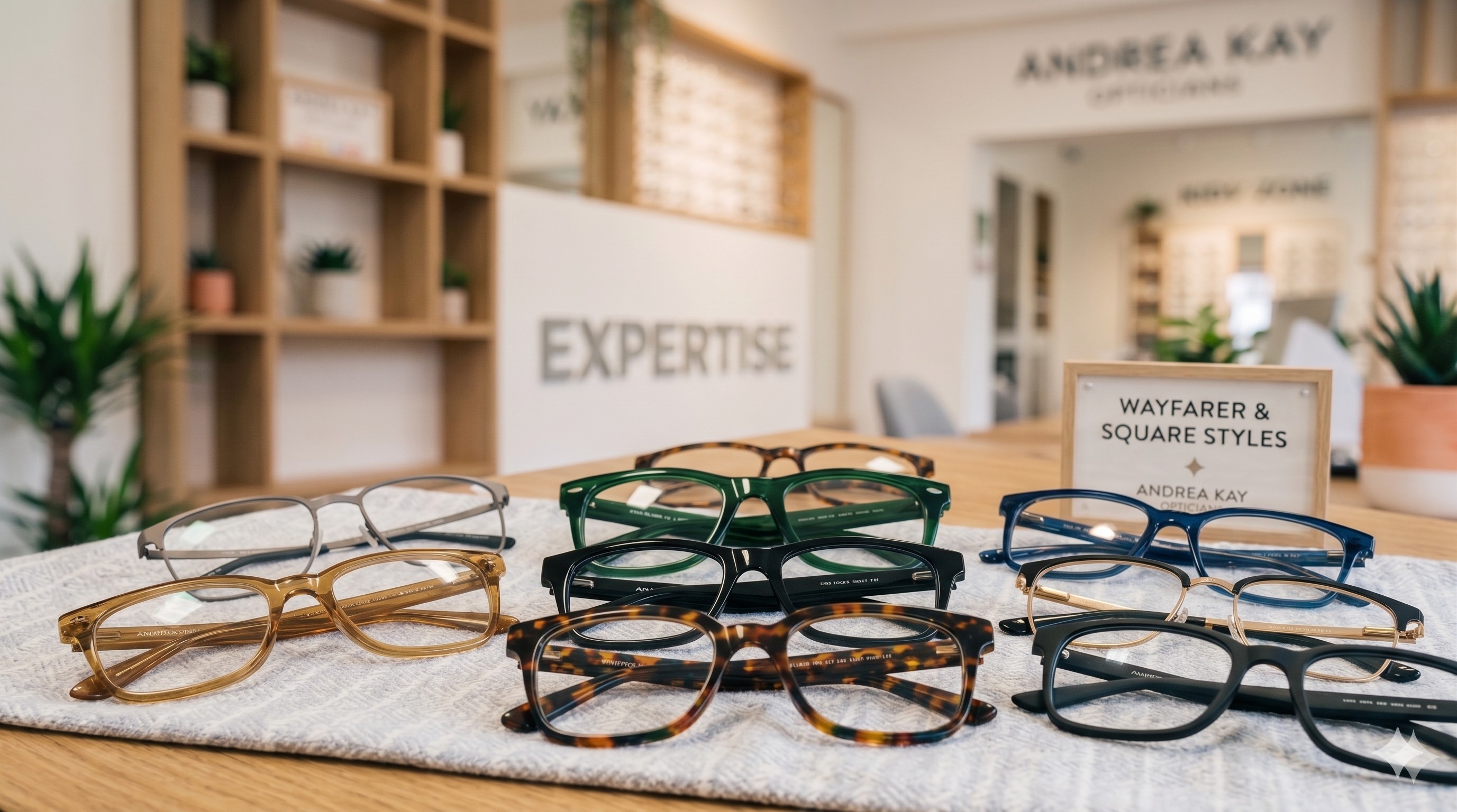 A classic pair of wayfarer style thick rimmed glasses frames